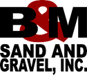 B and M Sand and gravel logo